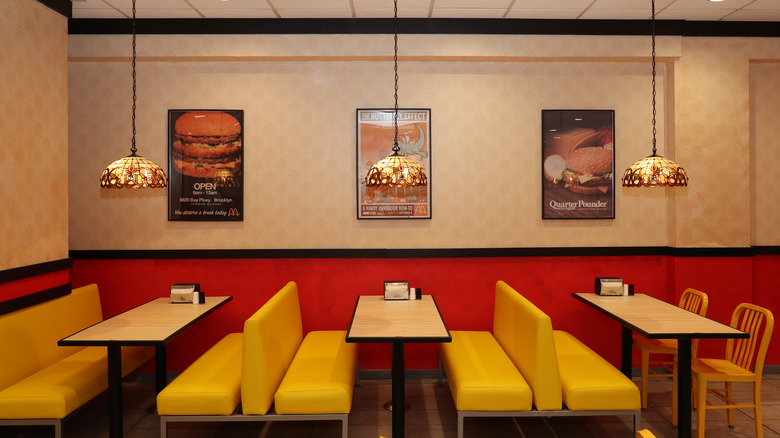 1980s-style McDonald's booths