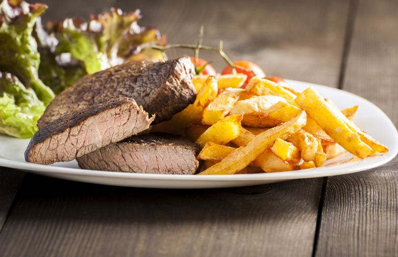 Well-Done Steak With Ketchup