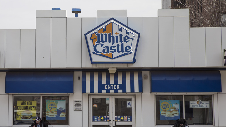 White Castle restaurant sign