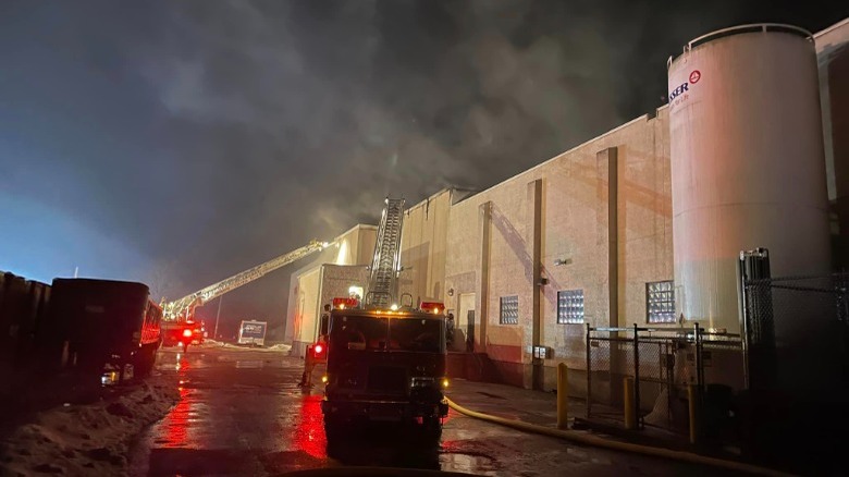 Fire at dairy facility 