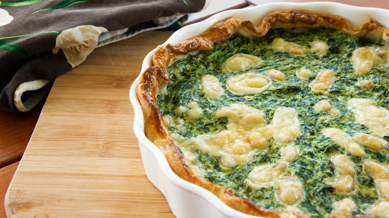 Kale, Avocado, and Ricotta Pie