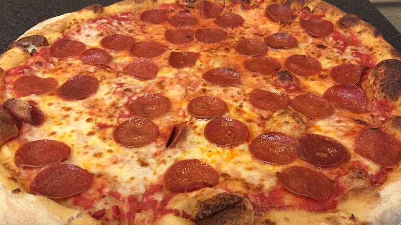 Pepperoni pizza pie