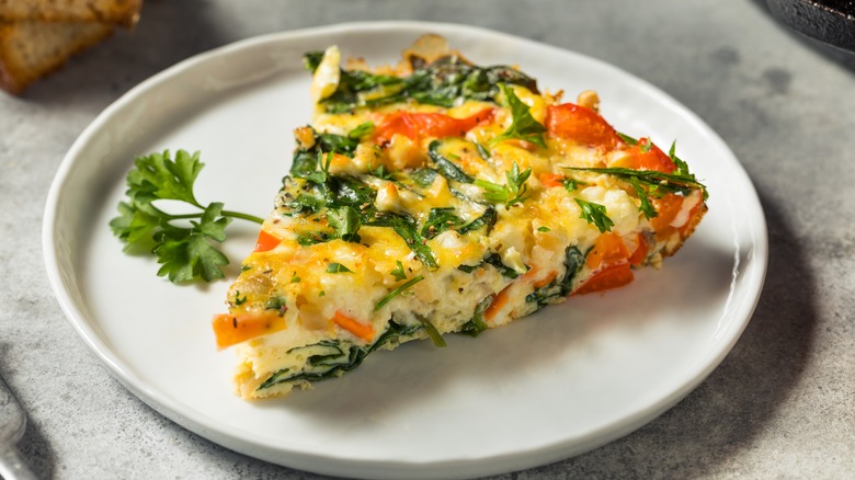 Slice of frittata