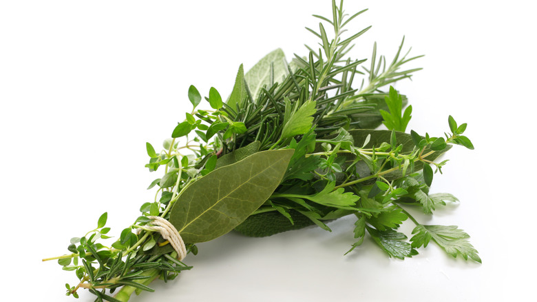 Fresh herb bouquet