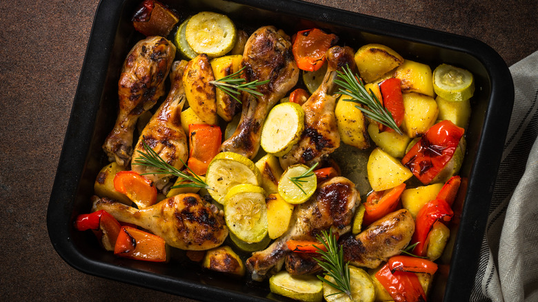 Meal in a sheet pan