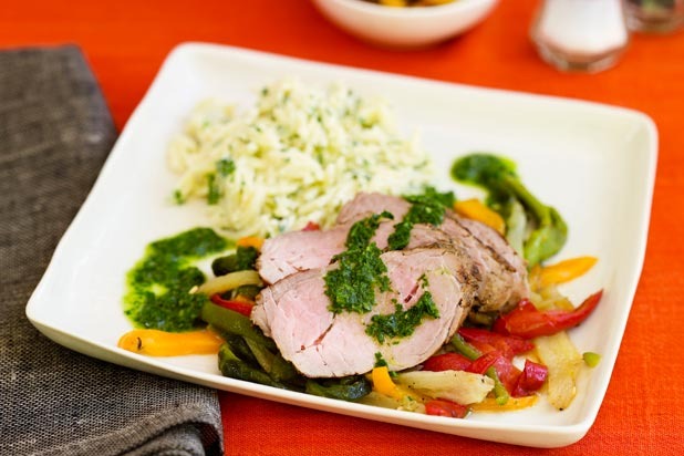 7. Cumin-Crusted Grilled Pork Tenderloin with Salsa Verde