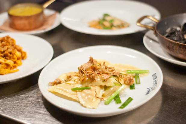 Spinach and Marscapone Ravioli