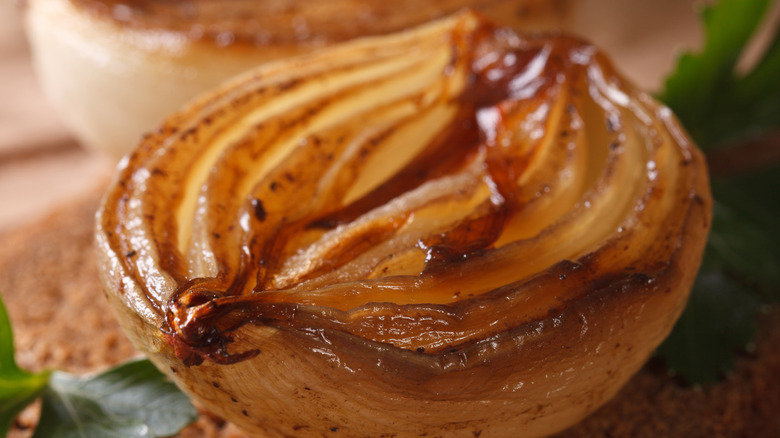 Caramelized onion on toast