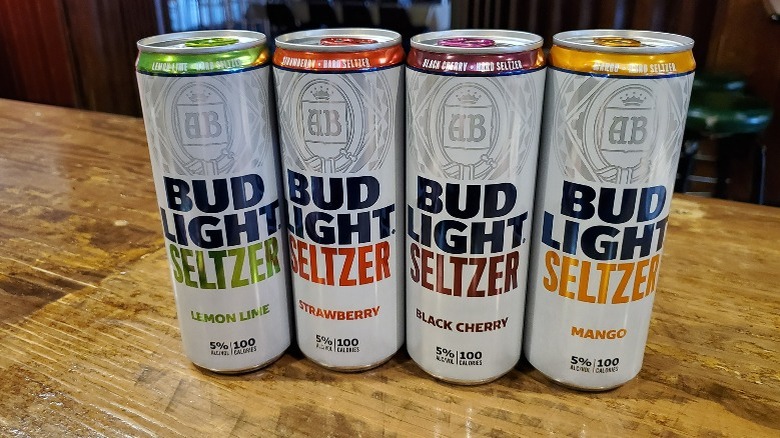 Cans of Bud Light Seltzer