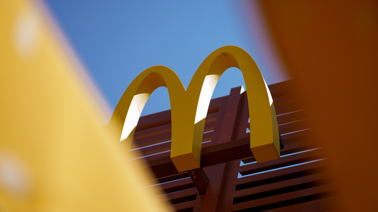 The McDonald's golden arches logo seen outside a restaurant