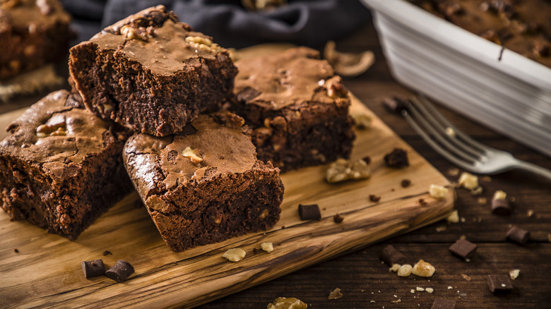 A batch of brownies