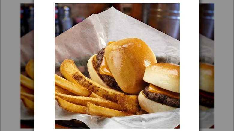 Texas Roadhouse fries and burgers