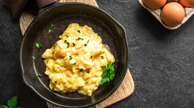 A Spoonful Of Mayo Is The Secret To Elevated Scrambled Eggs