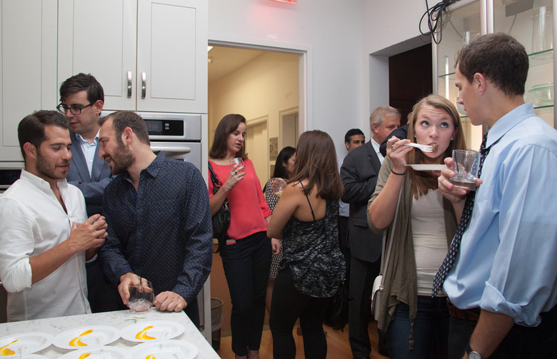 Guests Mingle During "A Taste of Singapore" 