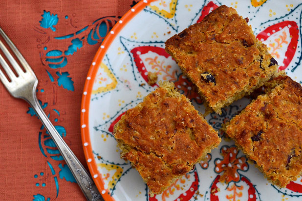 Vegan Lemon-Cranberry Cornbread