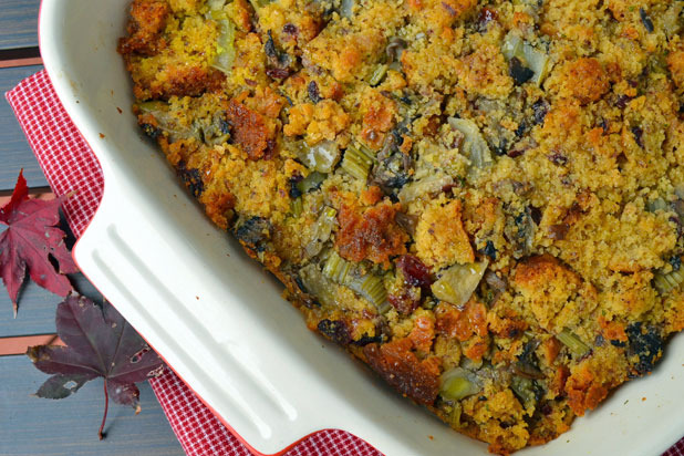 Apple-Chestnut Cornbread Stuffing