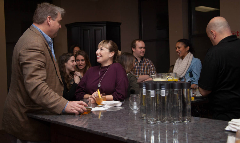 Mingling at the Bar