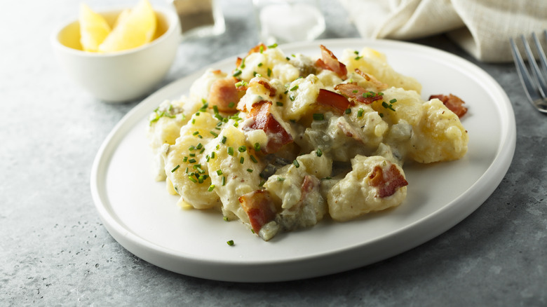 Potato salad with bacon