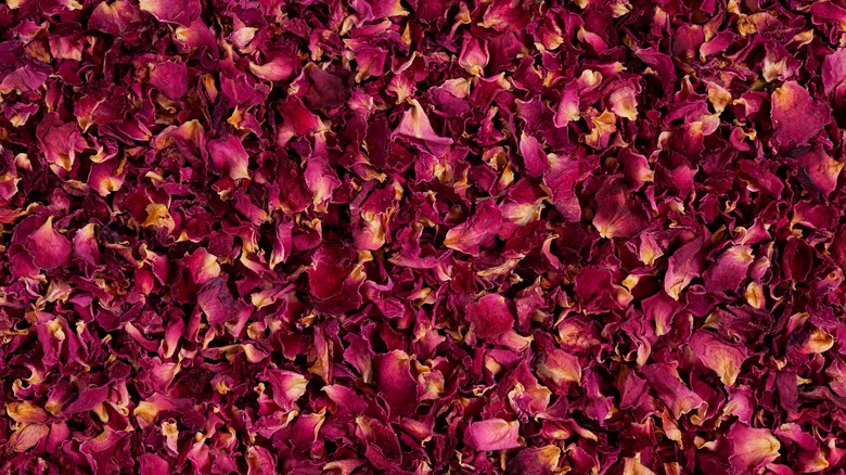 Dried hibiscus petals