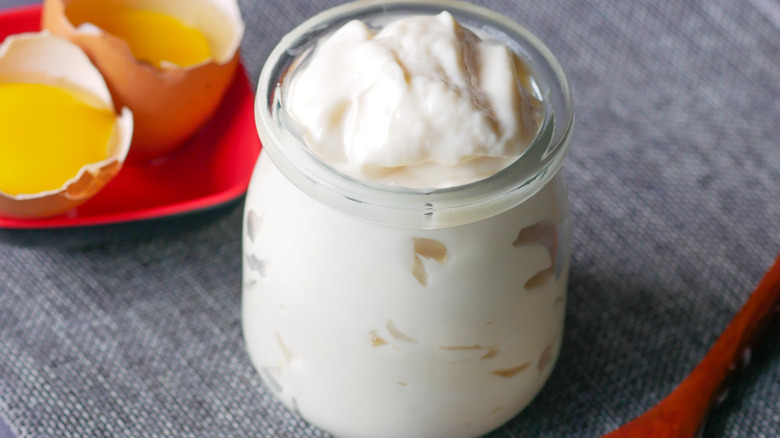 Jar of mayonnaise