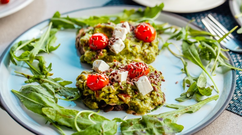 Greek guac on toast