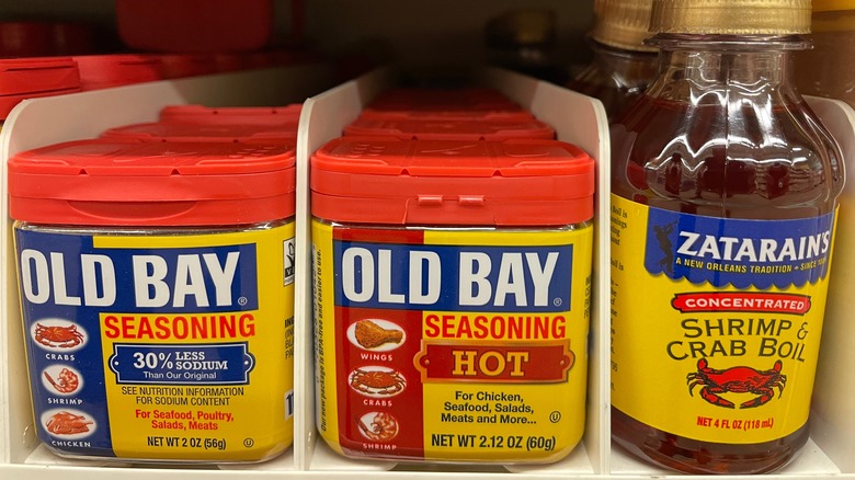 Old Bay Seasoning containers