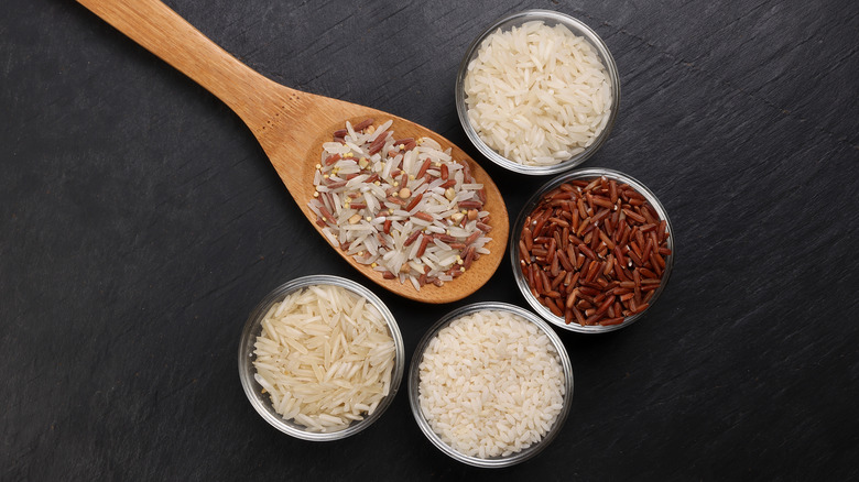 Different types of rice