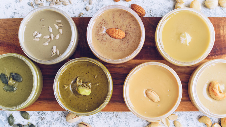 jars of various nut butters