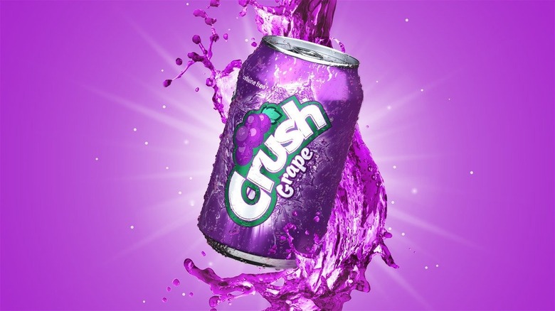 Floating Crush grape soda