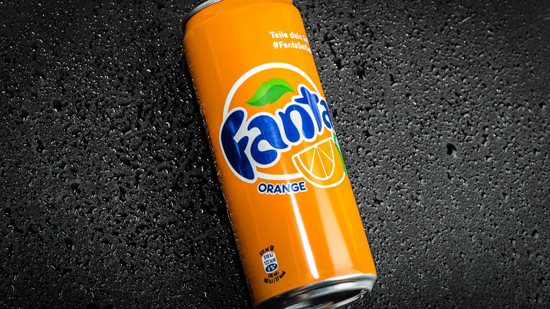 Fanta orange soda can