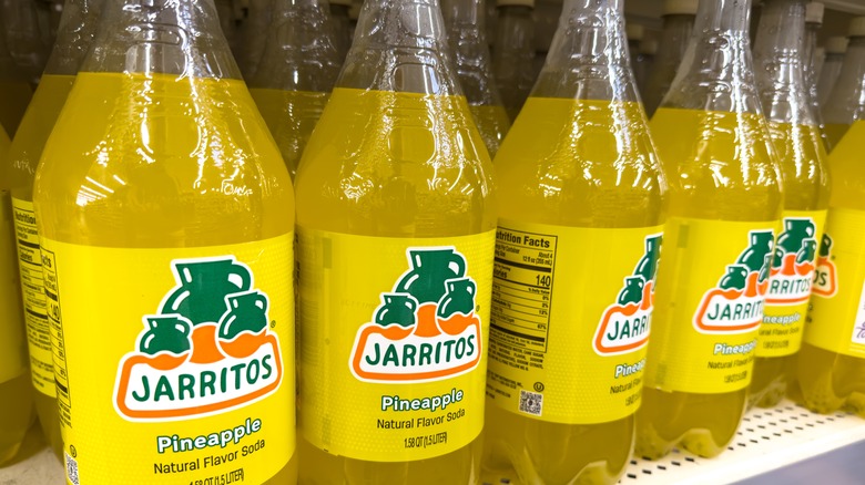 Jarritos soda on store shelf