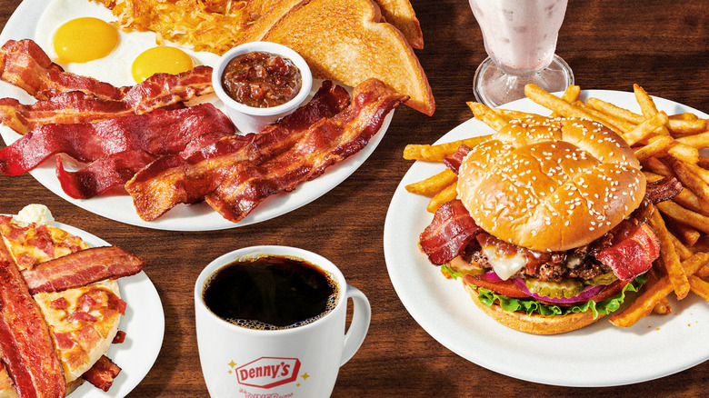 Denny's Baconalia plates