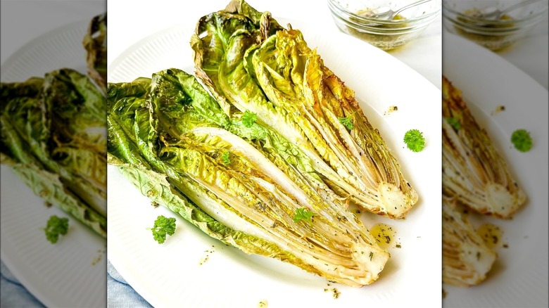 Air fryer romaine lettuce 