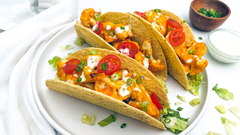 crispy cauliflower tacos