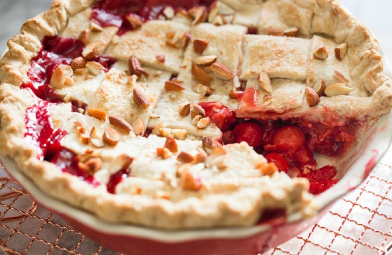 Tart Cherry Amaretto Pie