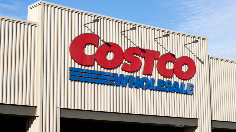 Costco exterior with blue sky