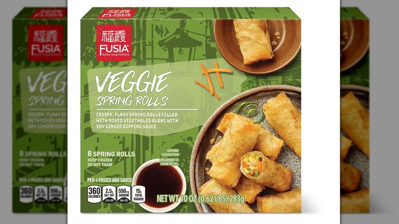 Aldi's Fusia Asian Inspirations Veggie Spring Rolls