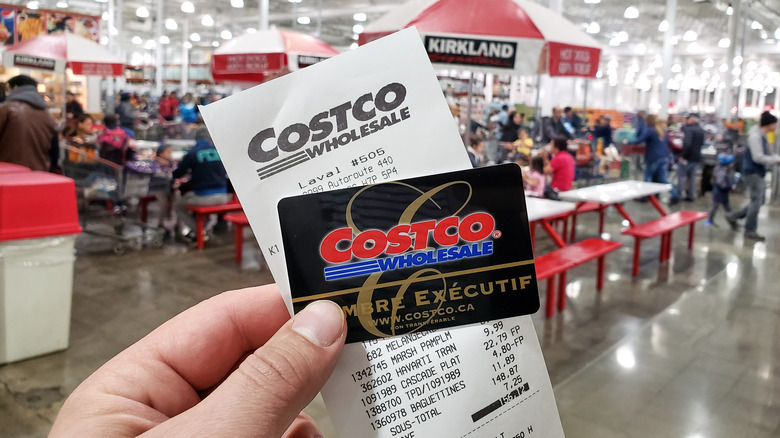 Costco Executive card and receipt