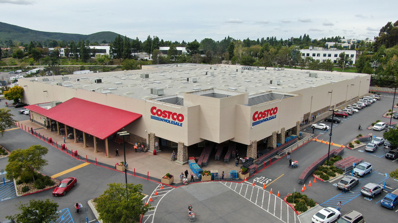 Costco store and parking lot