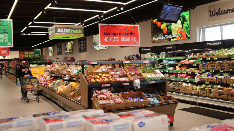 inside Aldi store