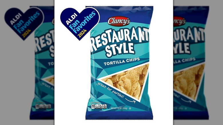 Bag of Clancy's Restaurant Style Tortilla Chips