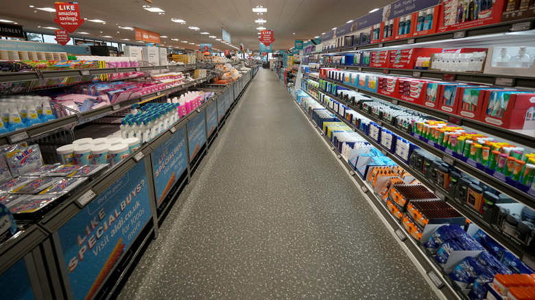 ALDI store aisle