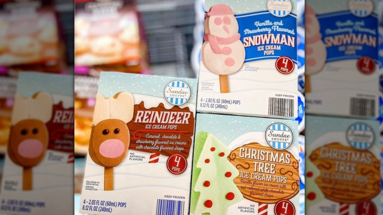 Aldi holiday ice cream boxes