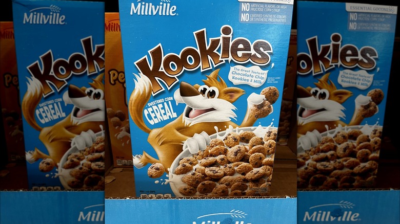 Millville kookies cereal box