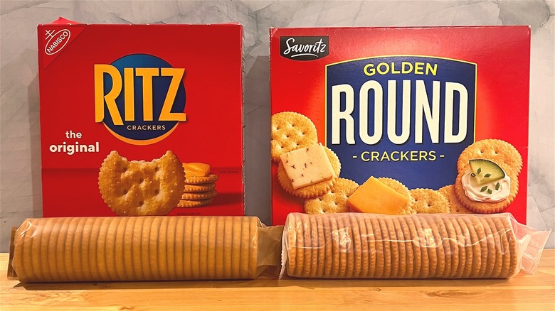 Ritz & Aldi round crackers