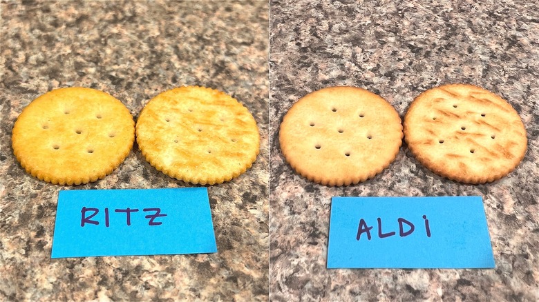 Ritz & Aldi round crackers