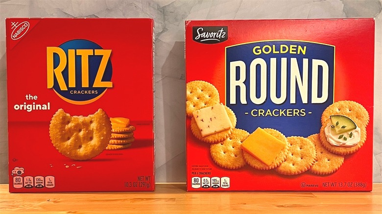 Ritz & Aldi cracker boxes