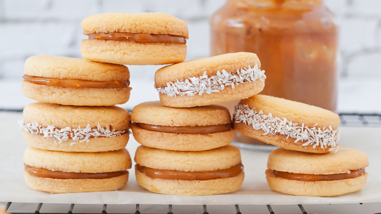 Stack of alfajores 