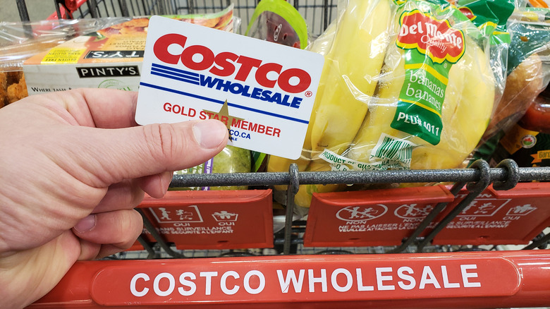 Costco card and groceries