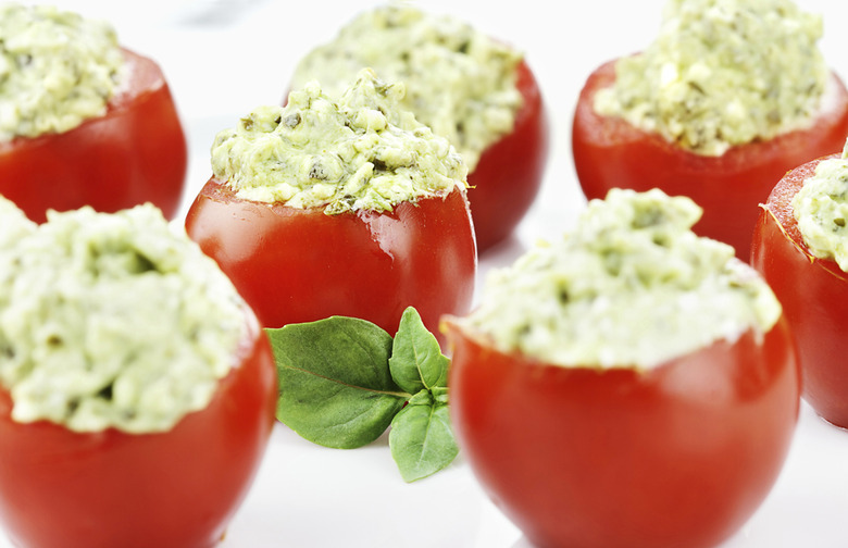 Cherry Tomatoes Stuffed with Avocado